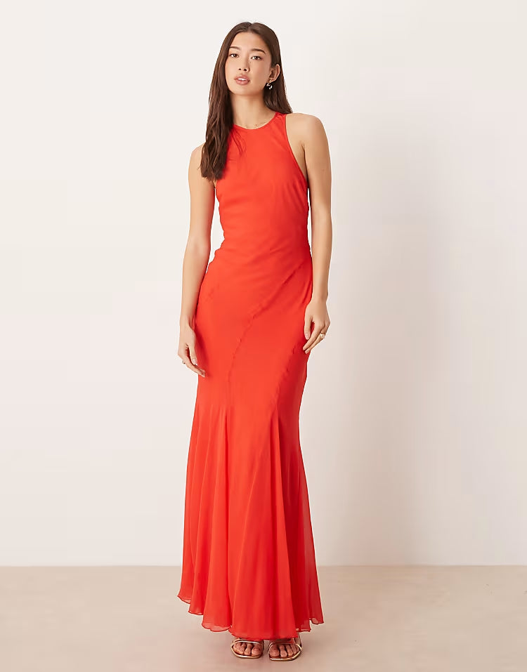 Long Red Dress