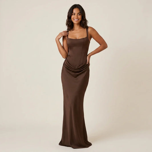Long Brown Dress